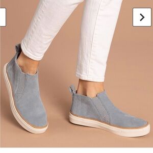 Women's TOMS, Bryce Sneaker Toms Women's Light blue Suede High-Top Sneakers New